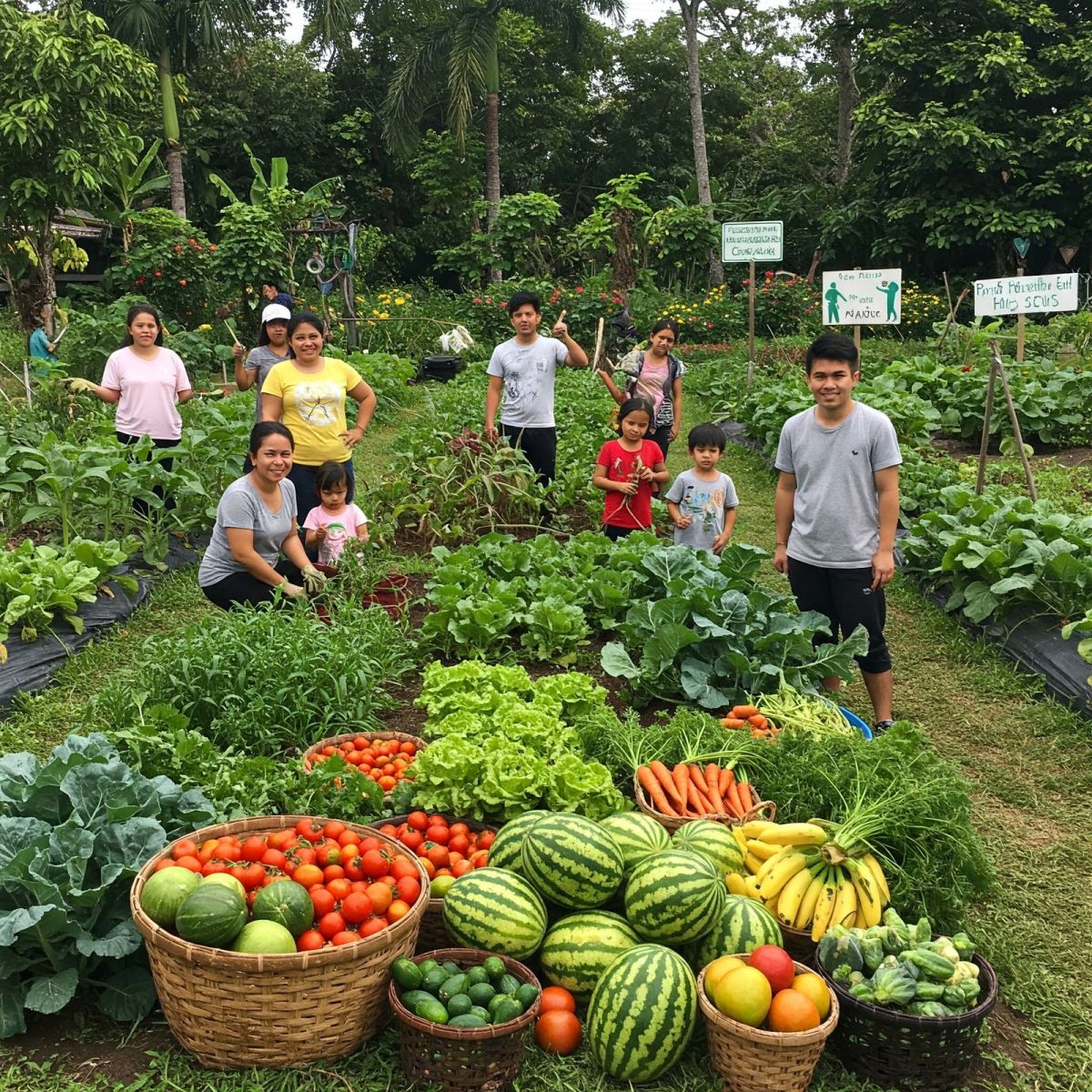 Community Organic Vegetable Gardens